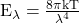  \mathrm{E}_\lambda=\frac{8 \pi \mathrm{kT}}{\lambda^4} 