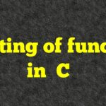 Nesting of Function in C