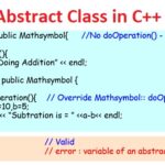 Abstract Class in C++