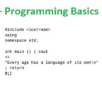 C++ Programming Basics