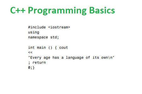 C++ Programming Basics