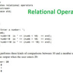 Relational Operators