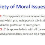 Variety of Moral Issues