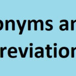 Acronyms and Abbreviations