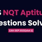 tcs nqt aptitude questions