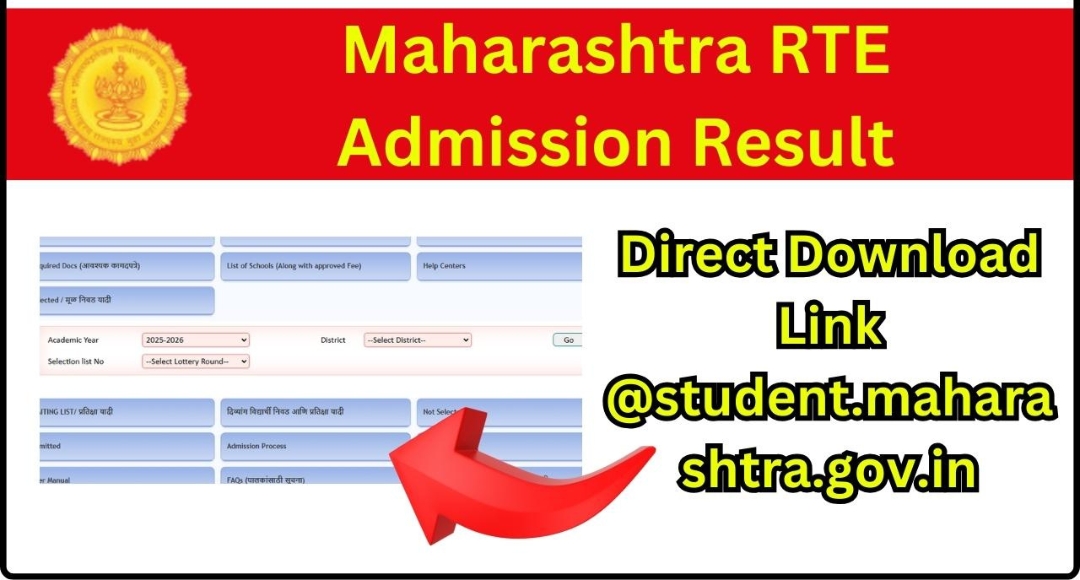 Maharashtra RTE 2025: Steps to Check Lottery Results & Admission Process