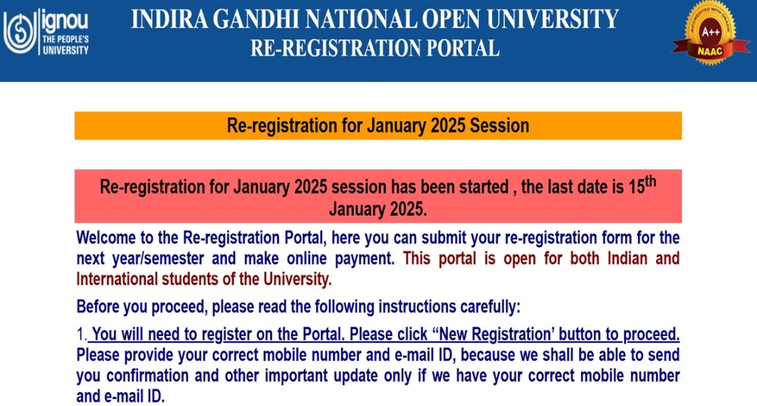 IGNOU 2025 Admissions: Apply Now Before February 28 Here’s How