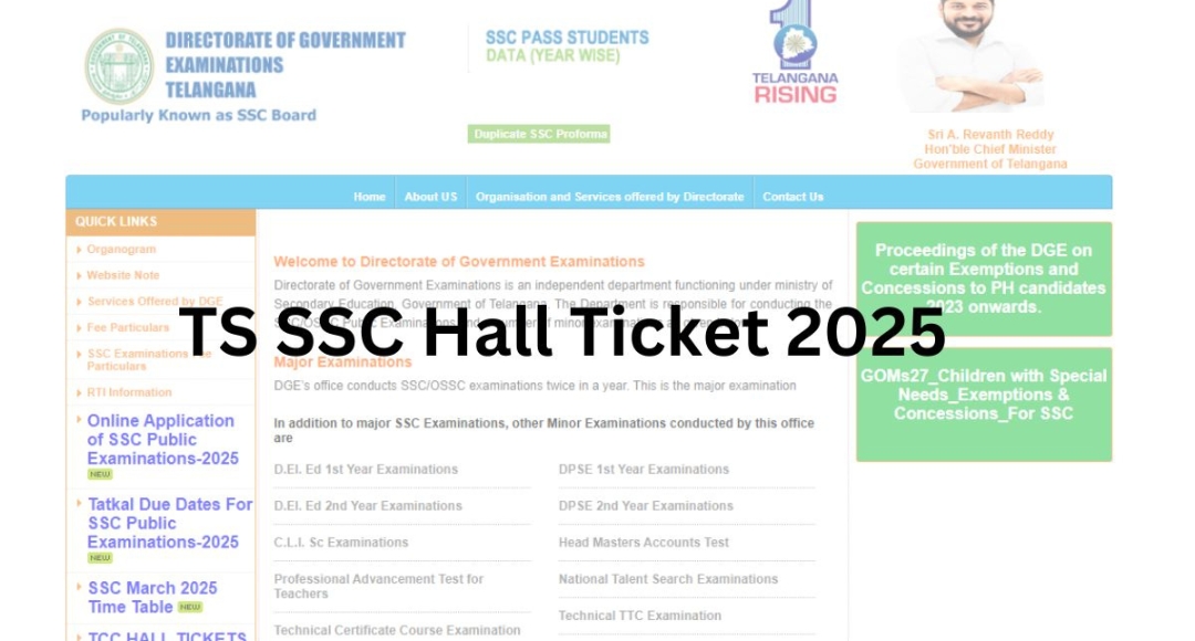 TS SSC Hall Ticket 2025: How to Get Your Admit Card Easily