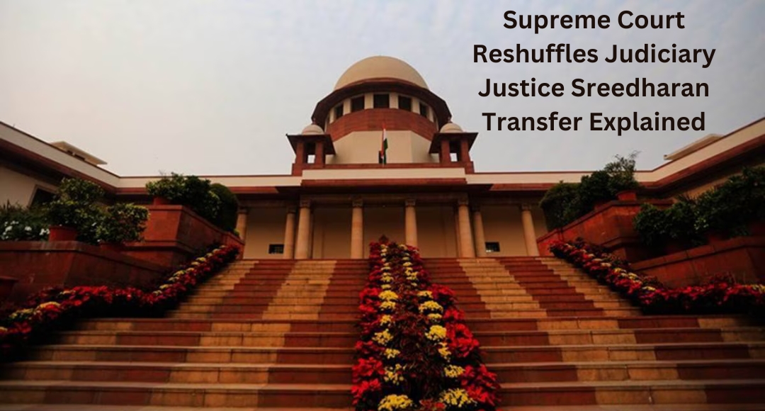 Supreme Court Reshuffles Judiciary Justice Sreedharan Transfer Explained