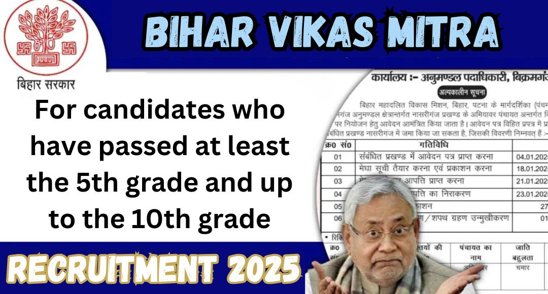 Dreaming of a Government Job? Bihar Vikas Mitra Recruitment 2025 is Here