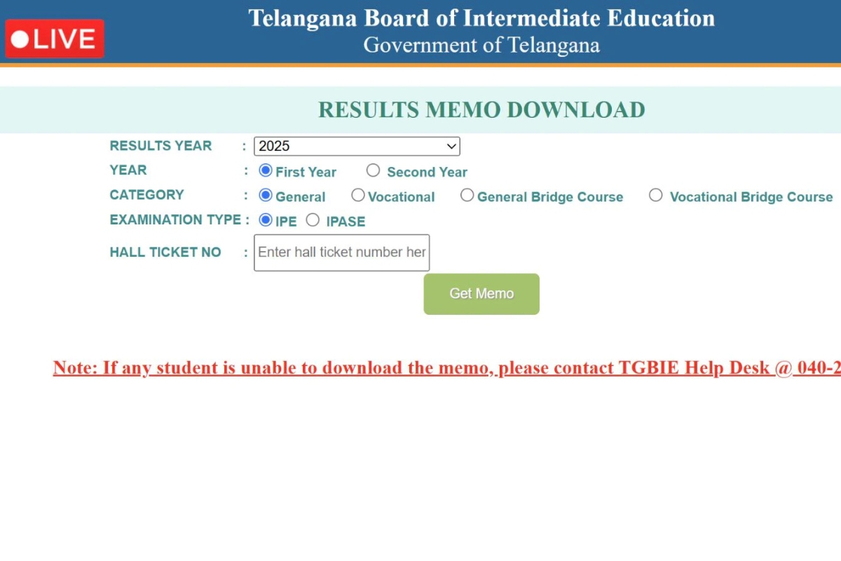TS Inter 2025 Results LIVE: Check Your Journey’s Next Step