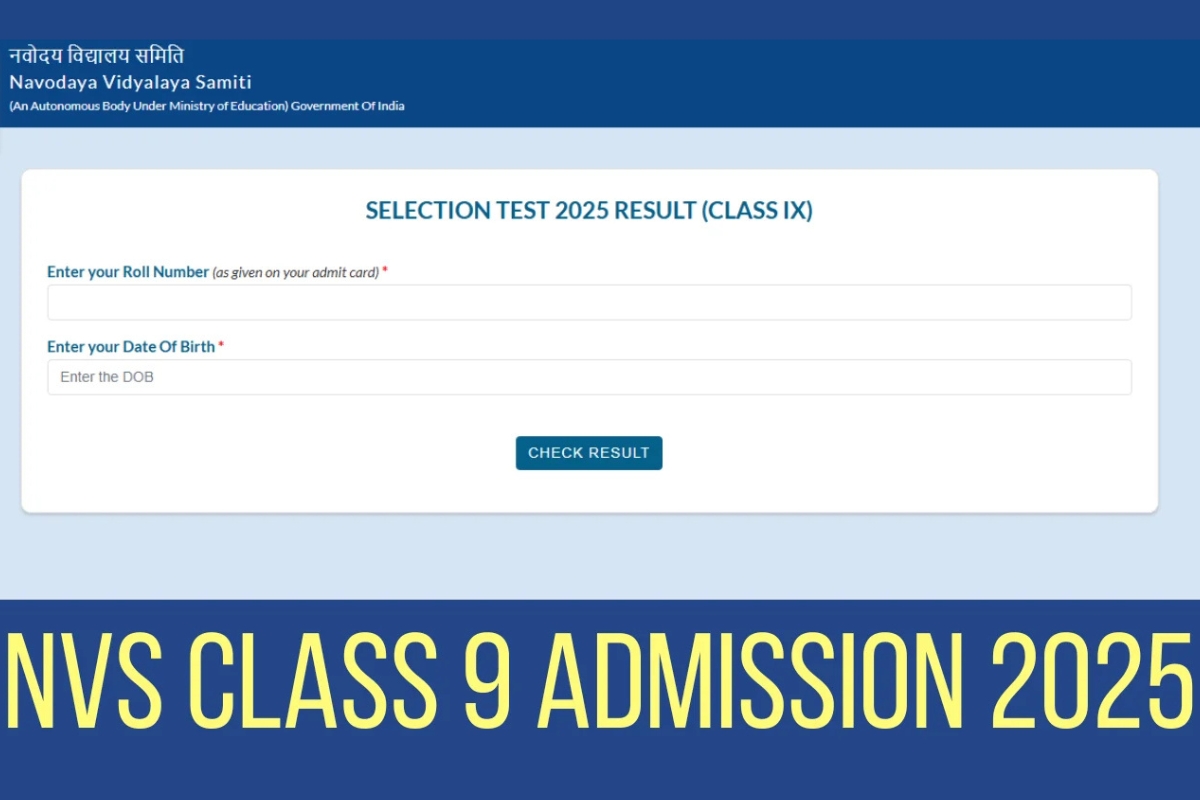 NVS 2025 Class 9 Marks Out Now: Find Out If You Made It
