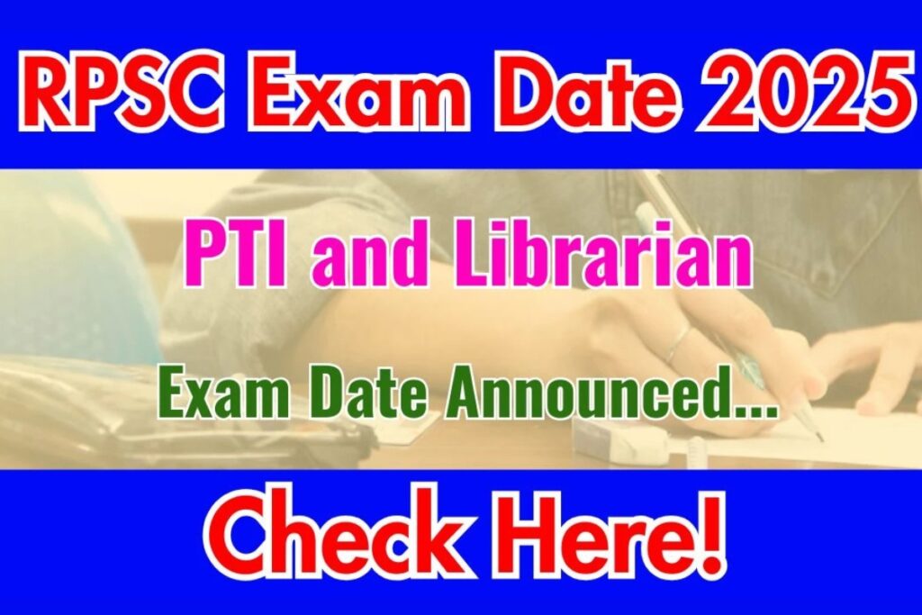 Unlock Your Career with RPSC PTI And Librarian Recruitment 2025