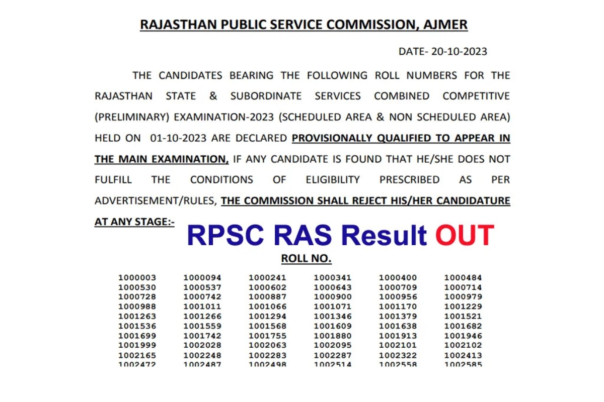 Rajasthan’s Next Leaders: RPSC Results for 118 Posts