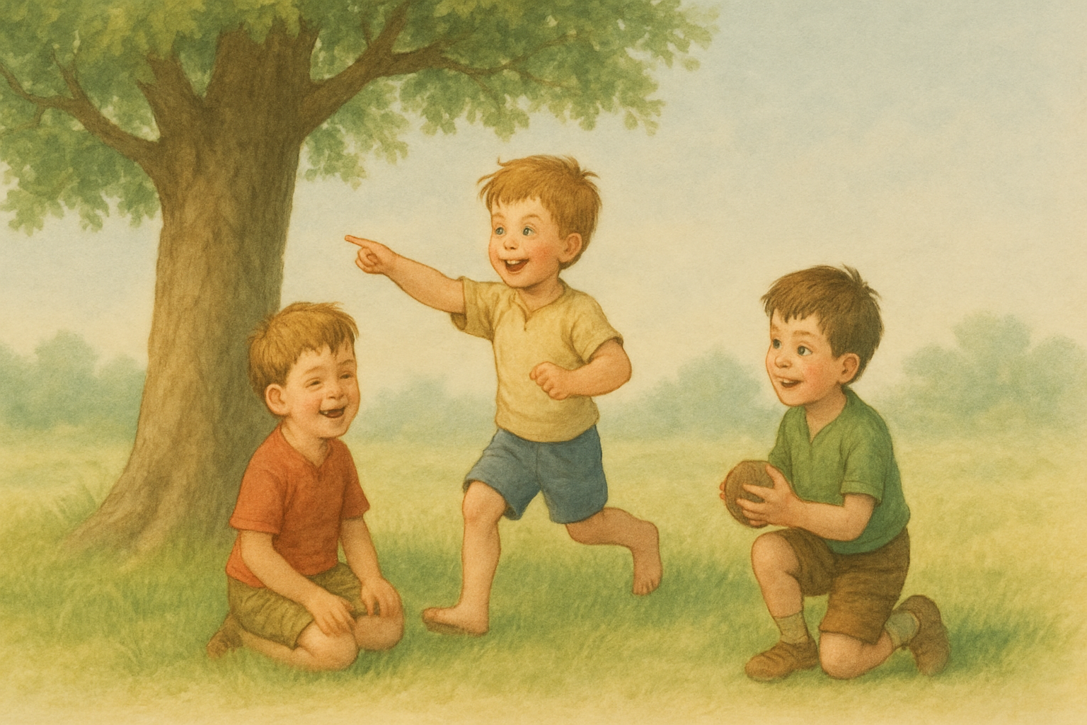 Kids are playing