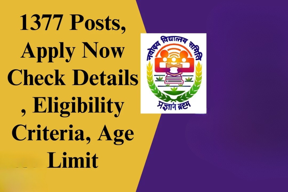 1377 Government Jobs Open in NVS Recruitment 2024