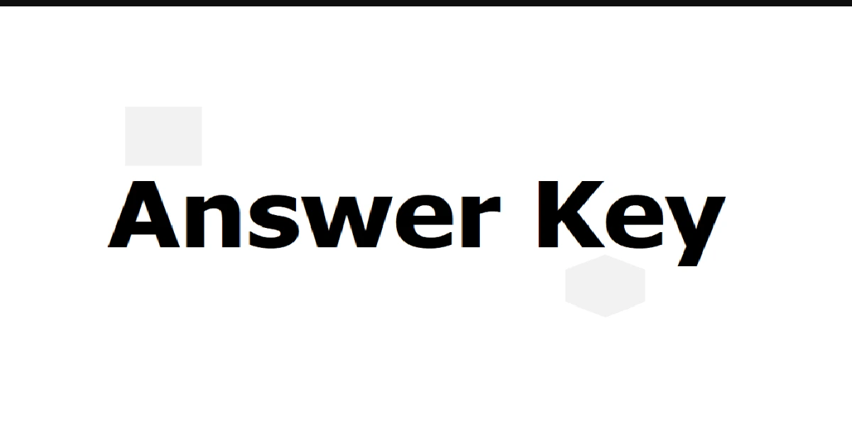 Answer Key