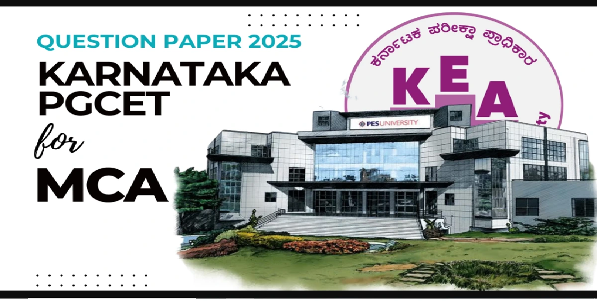 Karnataka PGCET MCA Question Paper 2025
