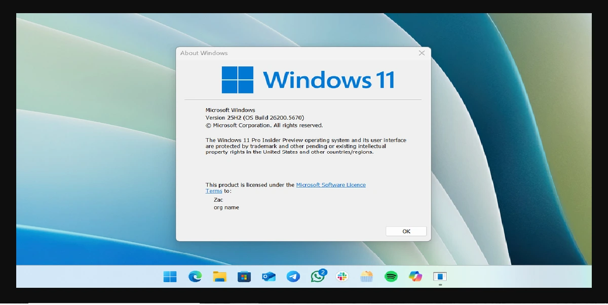 Windows 11 Version 25H2