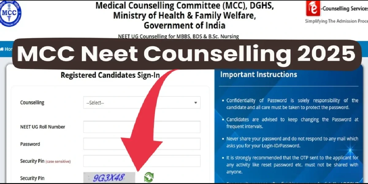 MCC NEET UG Counselling Registration 2025