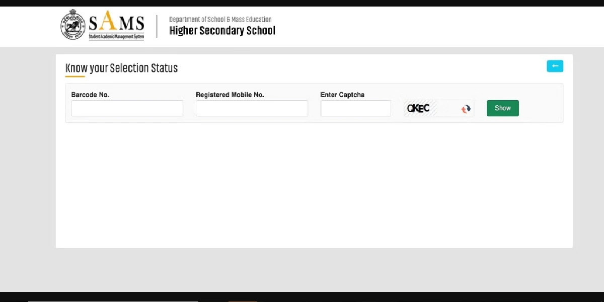 Odisha First Selection Merit List