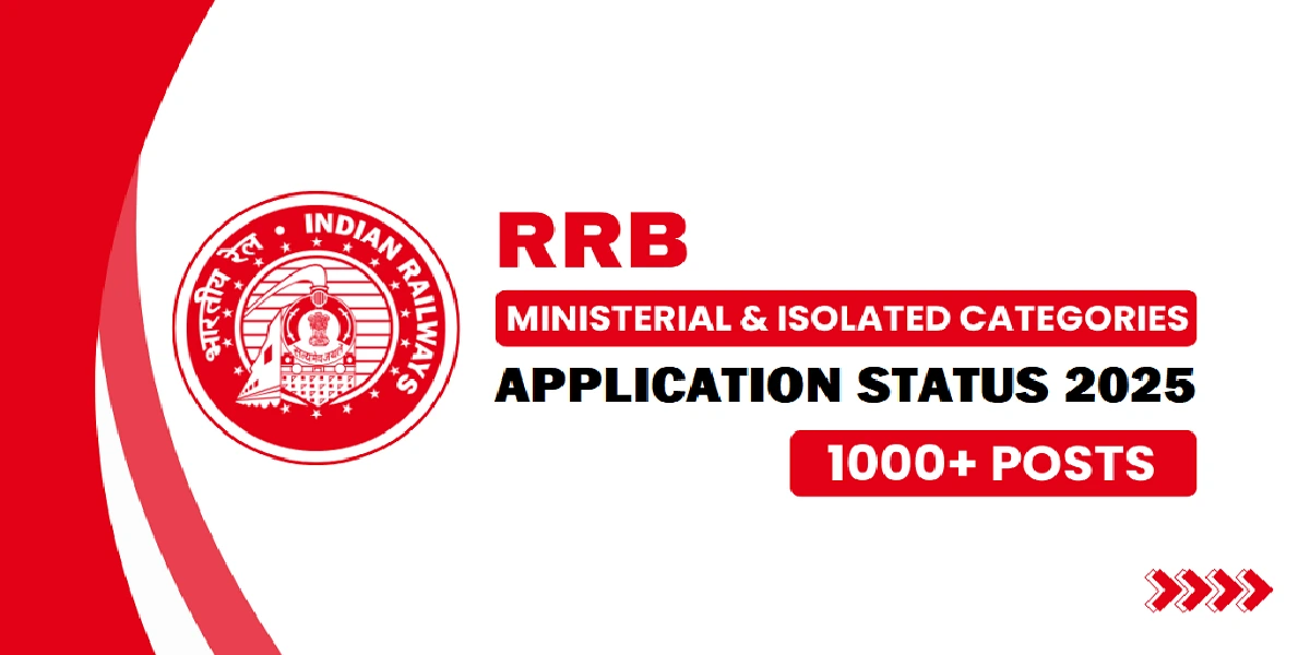 RRB Mini and Isolated Categories Application Status