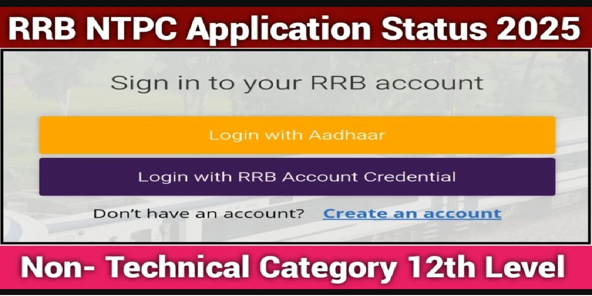 RRB NTPC 12TH Level Application