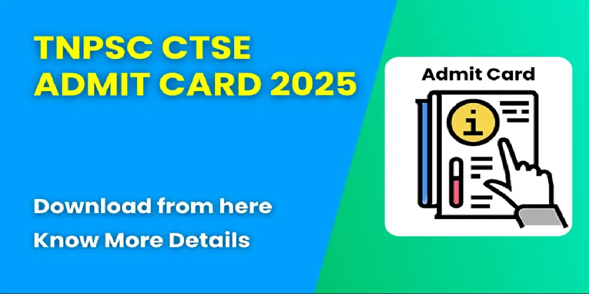 TNPSC CTSE Admit Card