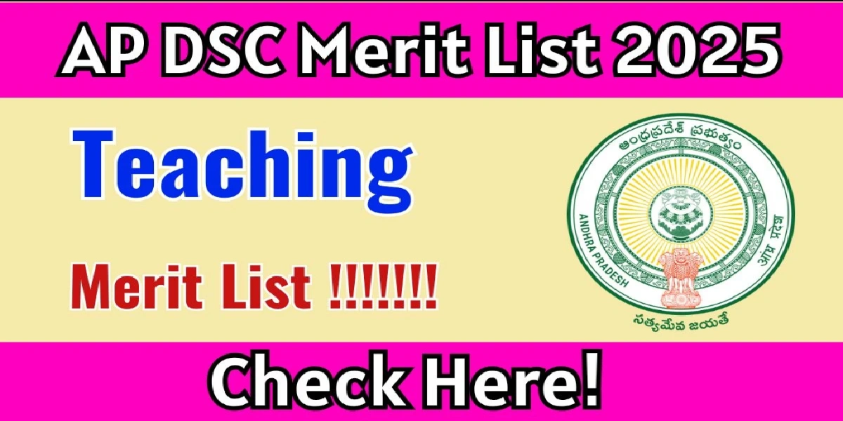 AP DSC Merit List 2025 