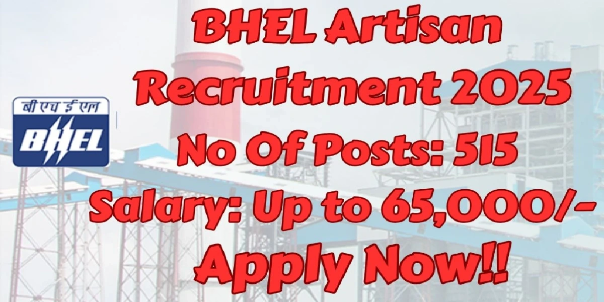 BHEL 515 Artisan Online Form 2025
