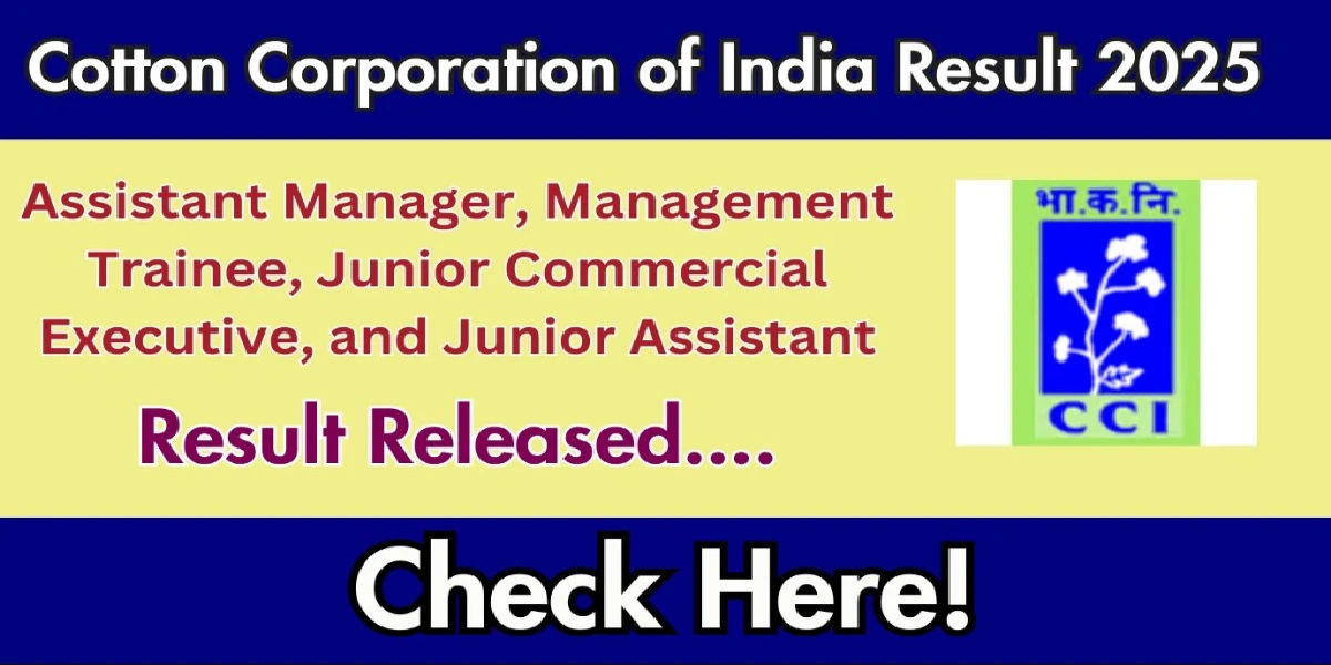CCI JCE Result 2025