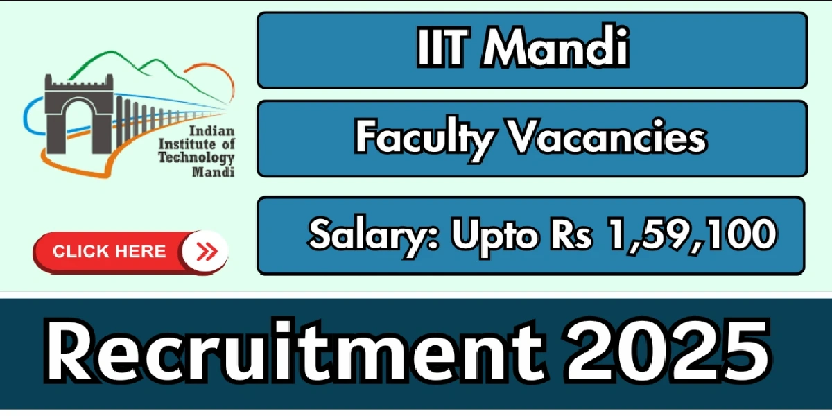 IIT Mandi Faculty Recruitment 2025