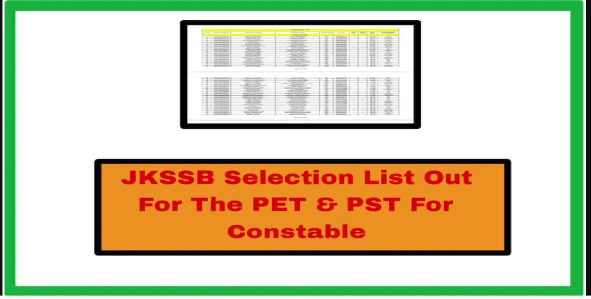 JK SSB Constable PST PET Result 2025