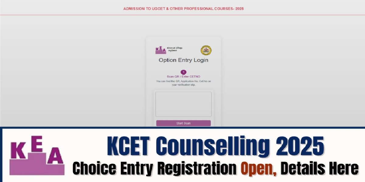 KCET Counselling 2025 Choice Entry