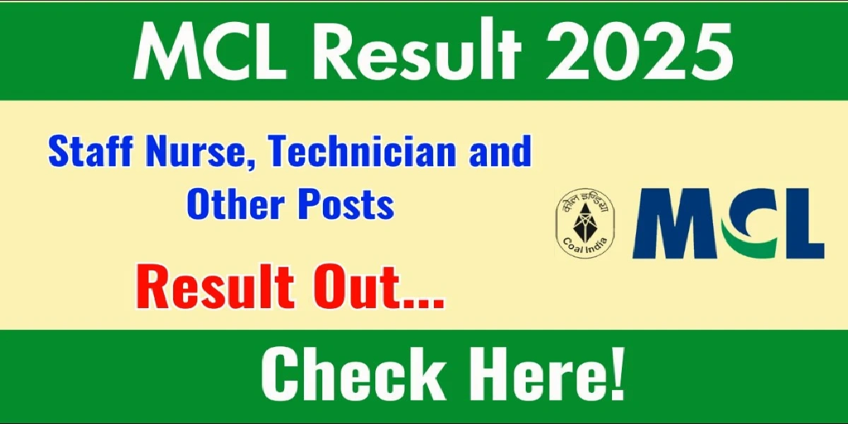 MCL Staff Nurse and Other Posts Result 2025