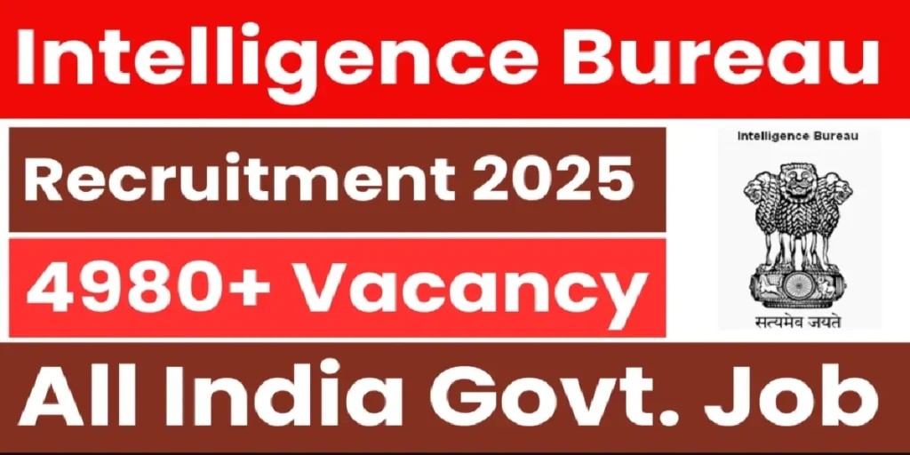 MHA IB Security Assistant Recruitment 2025