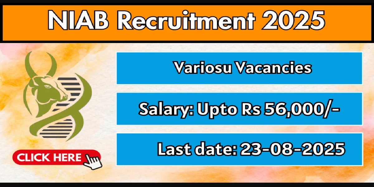 NIAB Recruitment 2025
