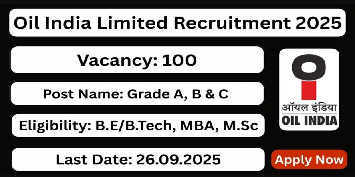 Oil India Grade A B C Recruitment 2025