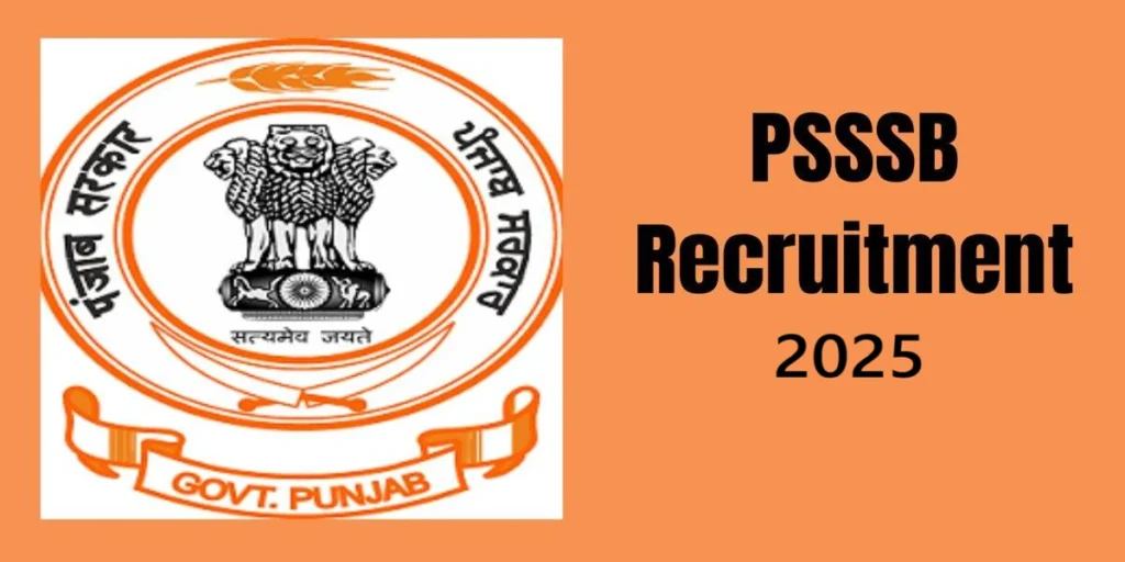 PSSSB Recruitment 2025
