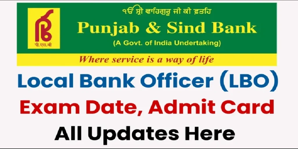 Punjab and Sind Bank 750 LBO Online Form 2025