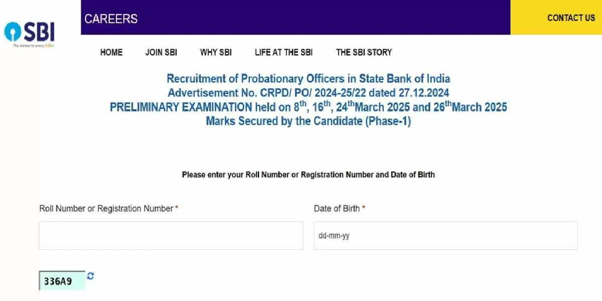 SBI PO Prelims Result 2025