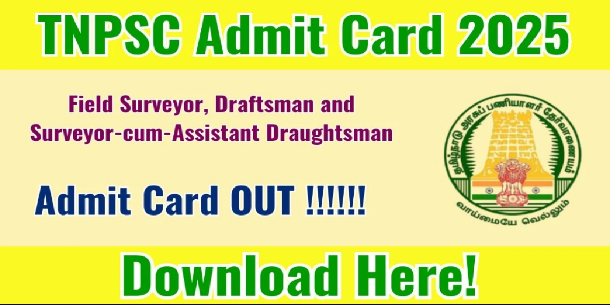 TNPSC Surveyor Admit Card 2025