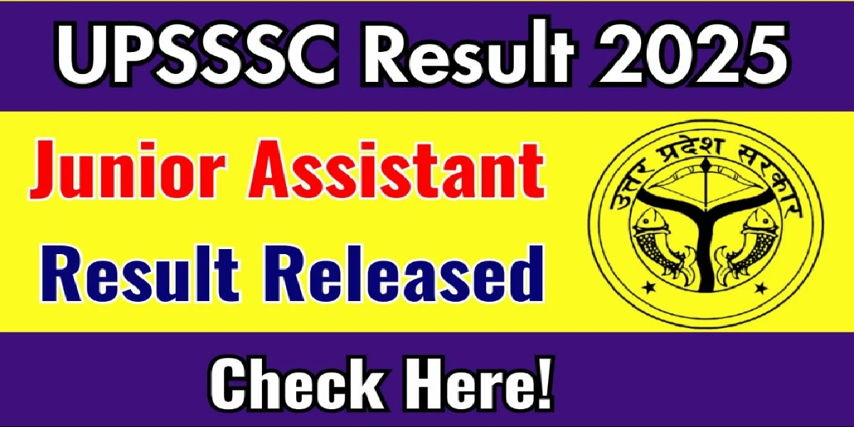 UPSSSC Junior Assistant Result 2025