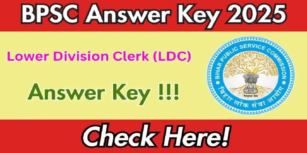 BPSC LDC Answer Key 2025