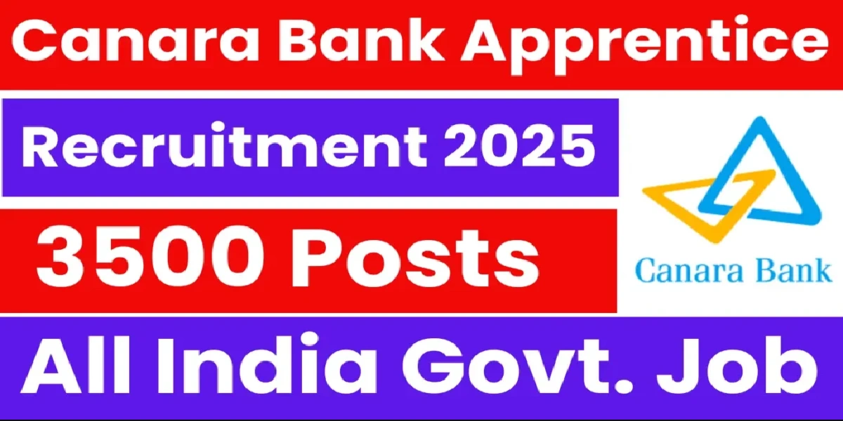 Canara Bank Apprentice Online Form 2025