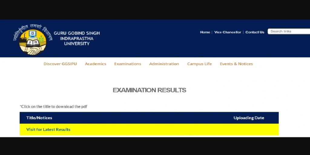 GGSIPU RESULT 2025