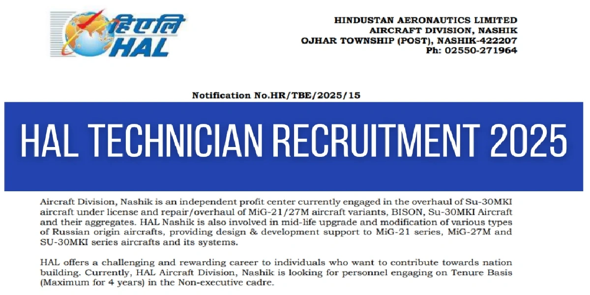 HAL Recruitment 2025