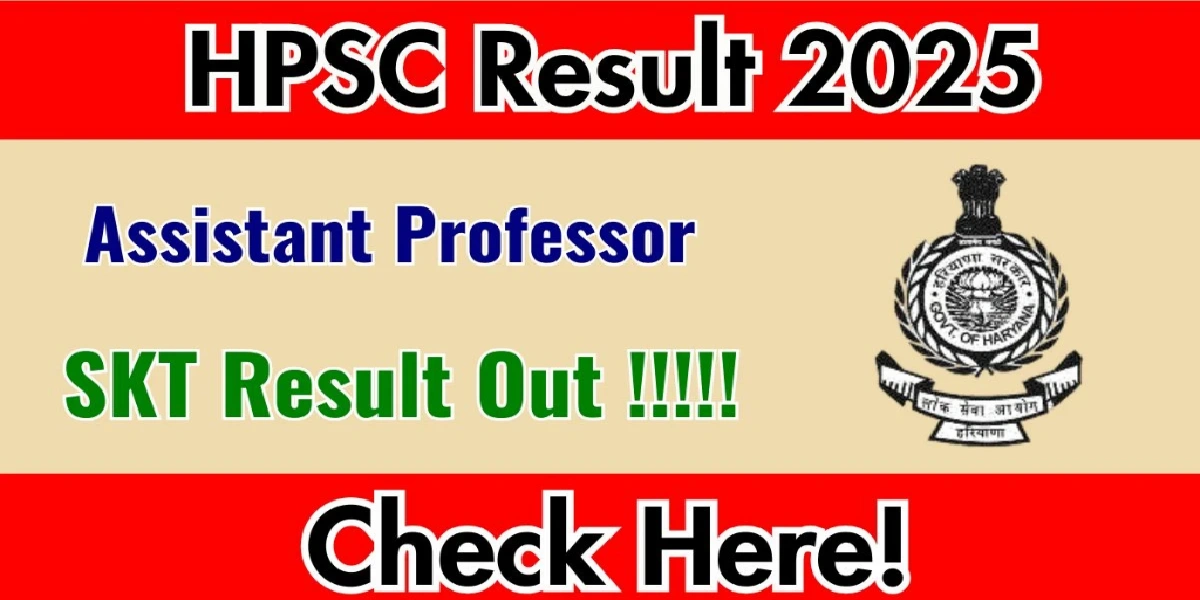 HPSC Assistant Professor SKT Result 2025 