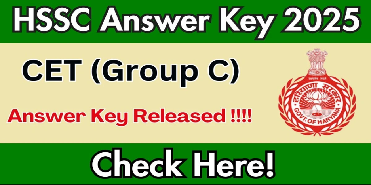 HSSC Group C Answer Key 2025