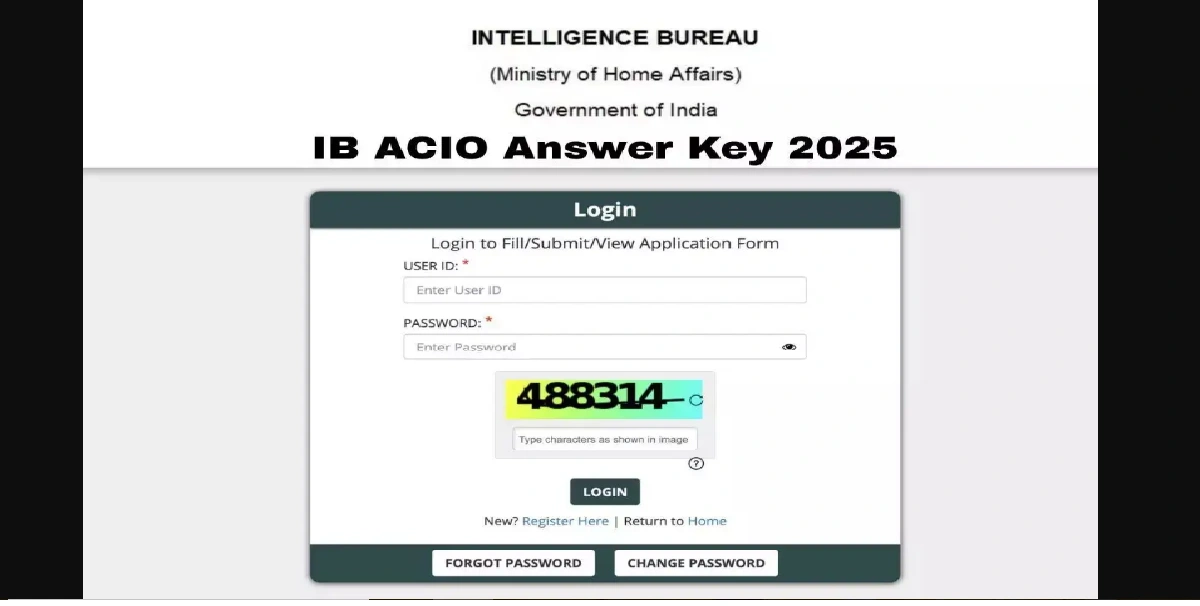 IB ACIO Answer Key 2025